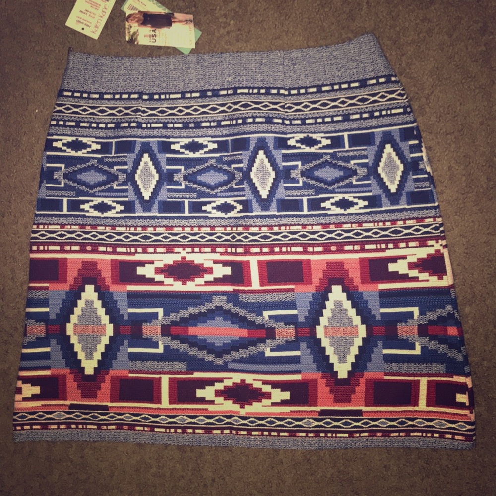 Blair printed a-line skirt